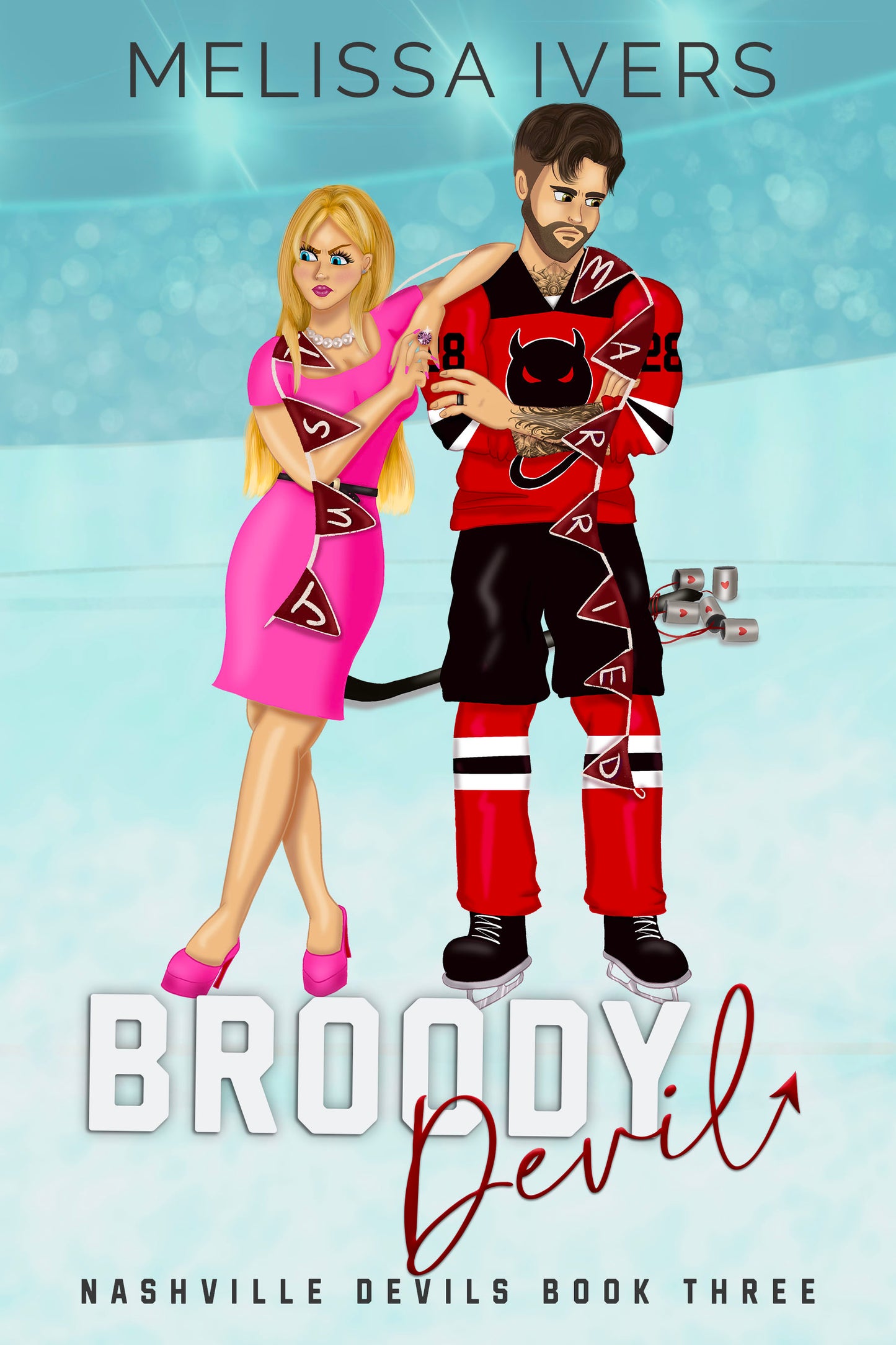 Broody Devil Illustrated Edition with Blue Ombre Sprayed Edges