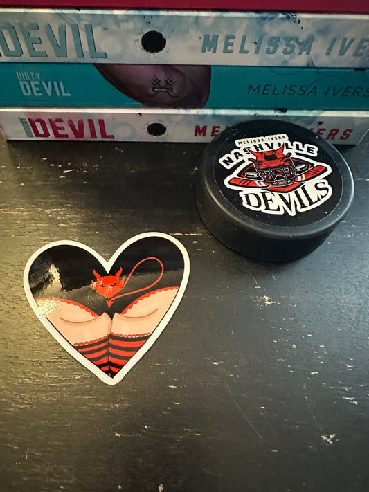 Heart Bum Nashville Devil Sticker