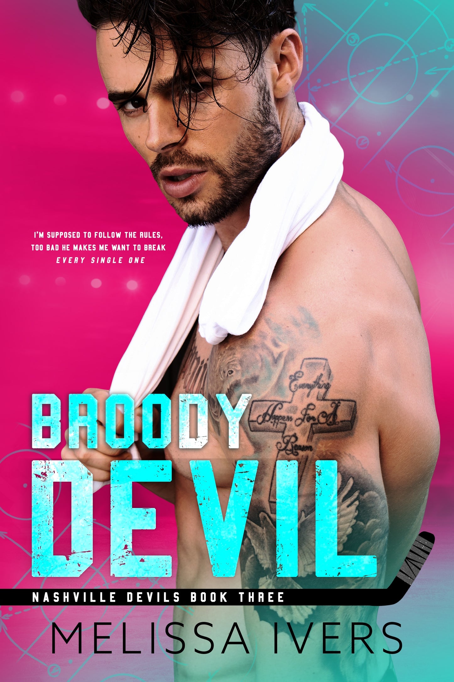 Broody Devil Signed Paperback with Black Sprayed Edges