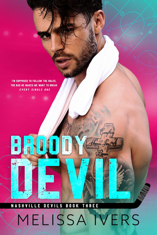 Broody Devil Signed Paperback with Black Sprayed Edges