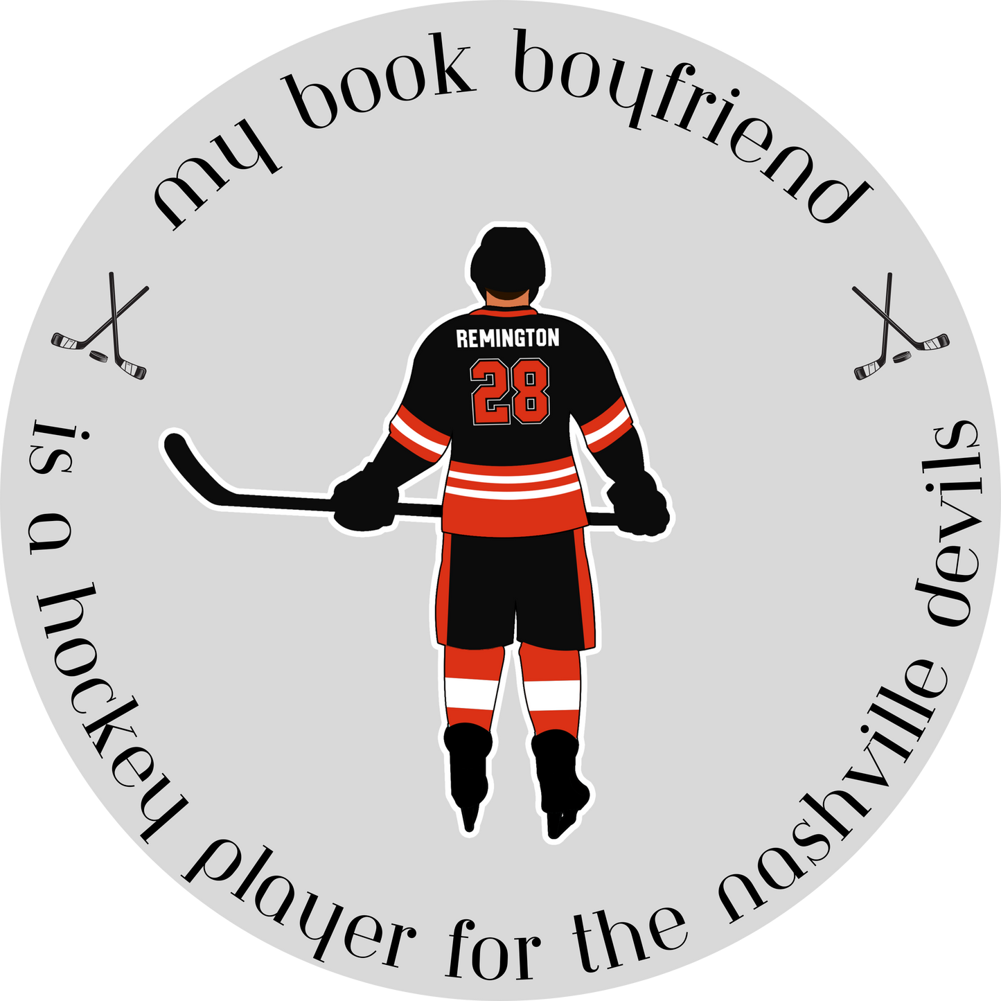 Book Boyfriend Devil Sticker