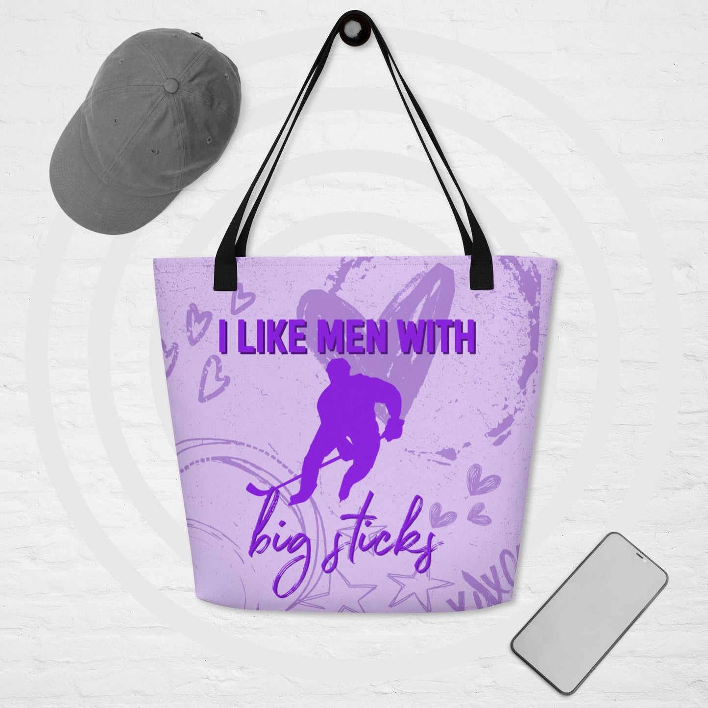Big Sticks Large Tote Bag