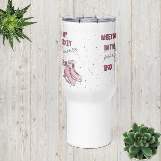 Hockey Travel mug with a handle
